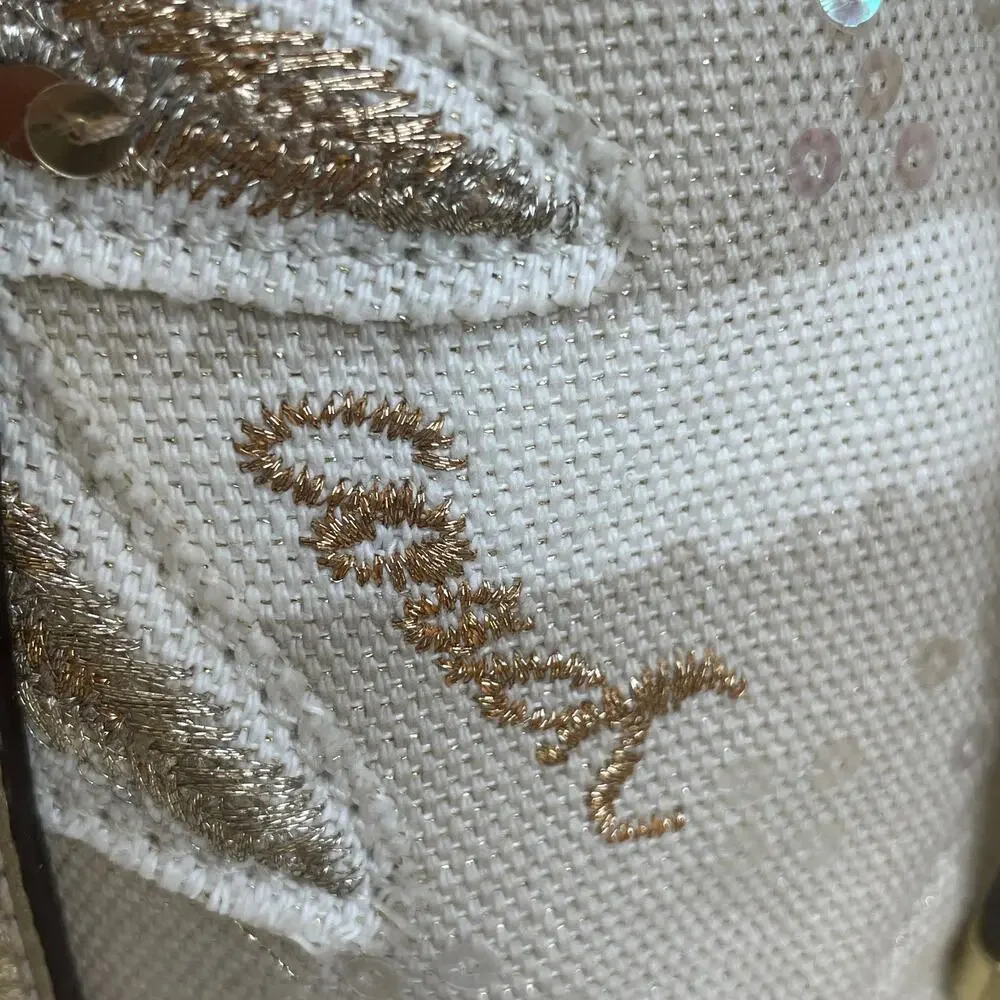 Rare Coach Audrey Sunburst Sequin Tote 19577 Limited Edition Metallic Gold Y2K
